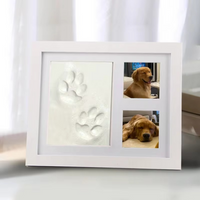 Marco de Fotos con Molde de Huellas para Perro o Gato
