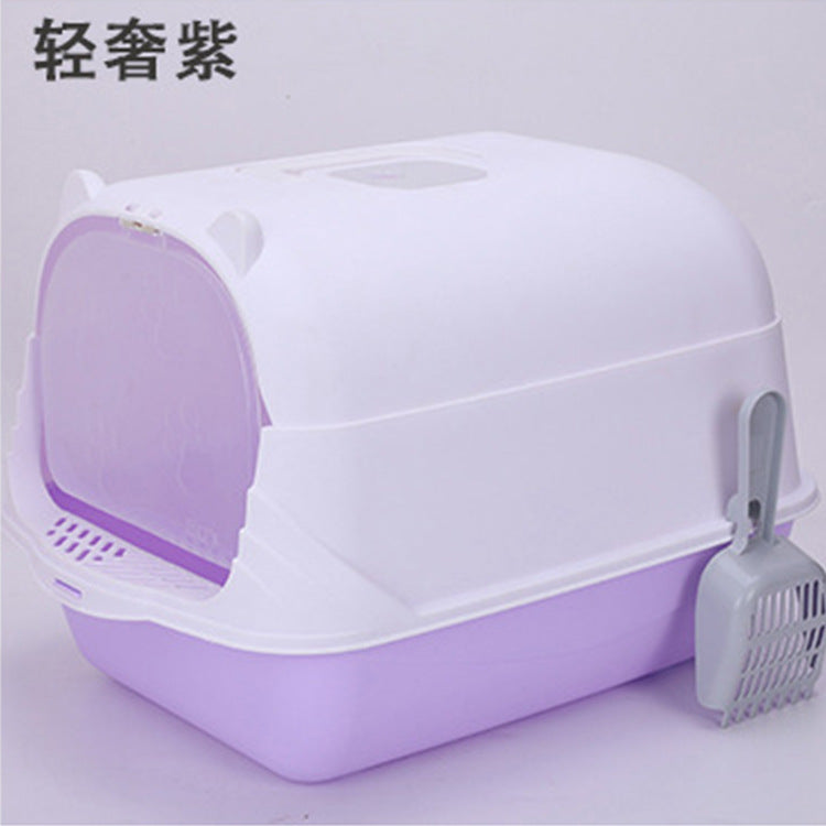 XL Enclosed Cat Litter Box with Scoop Included