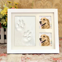 Marco de Fotos con Molde de Huellas para Perro o Gato